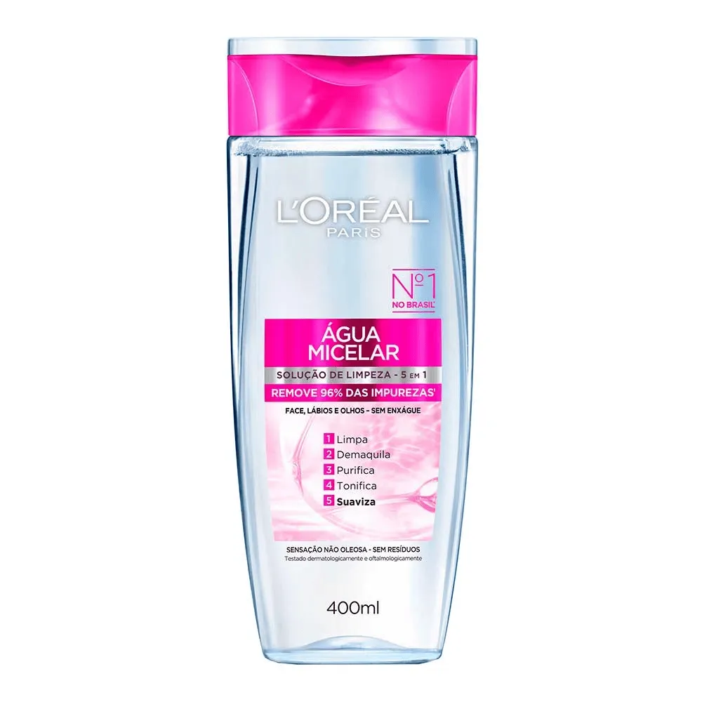 Água Micelar Solução de Limpeza 5 em 1 400ml - Loreal